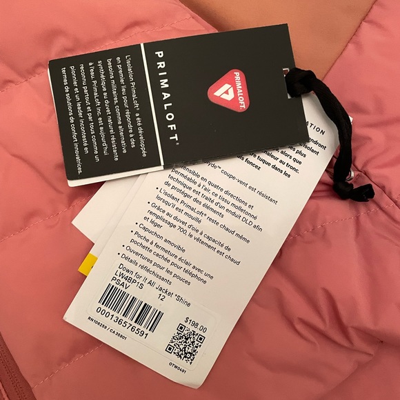 Lululemon Down for it all jacket Sz 12 - Picture 2 of 3